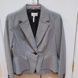 Laundry by Shelli Segal grey and black blazer